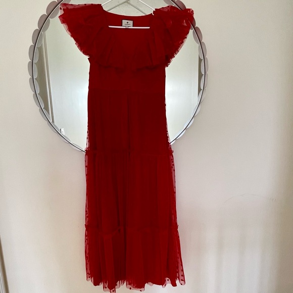 TUCKERNUCK Red Giselle Tulle Gown - Red - Small